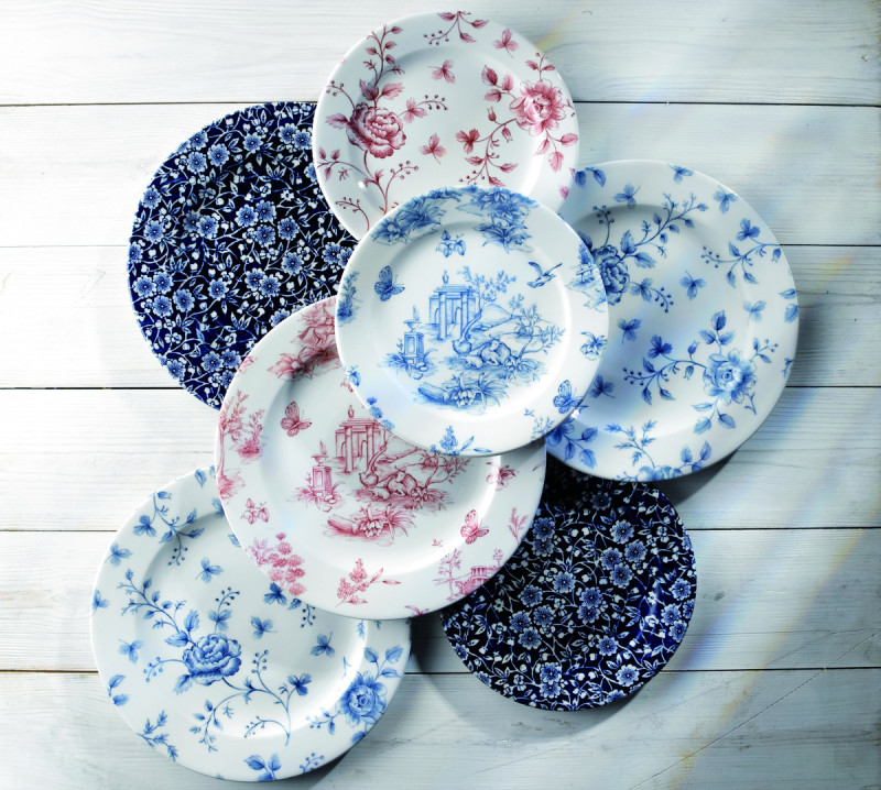Théière avec couvercle rond Sandrigham Willow Blue porcelaine vitrifiée 42 cl Vintage Prints Willow Churchill
