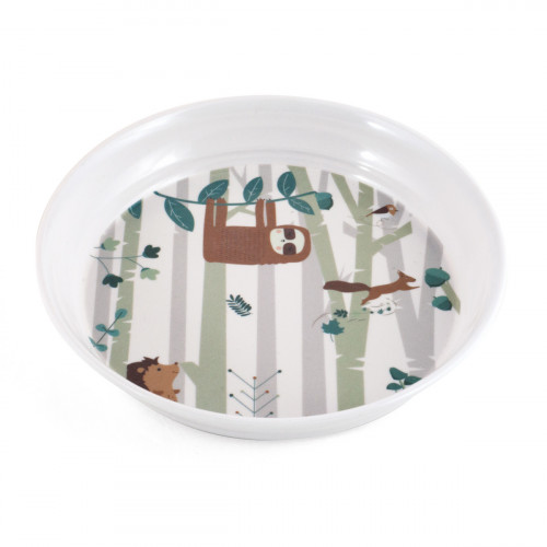 Assiette creuse rond blanc mélamine Ø 18,5 cm Plastorex