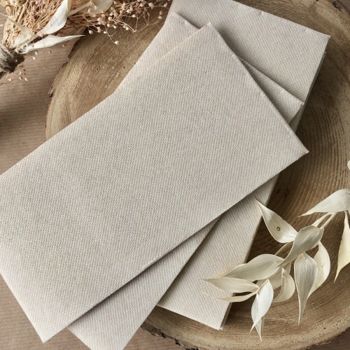 Serviette pliée en 8 kraft ouate de cellulose 38x38 cm pliée en 8 Lisah Pro.mundi (50 pièces)