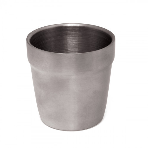 Gobelet empilable rond gris inox 17 cl Inox Plastorex