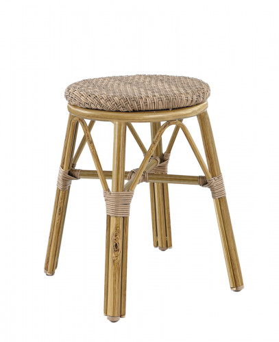 Tabouret de terrasse noisette Ø 36 cm 45 cm Brest Flexmob