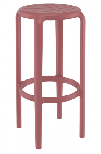 Tabouret de bar de terrasse rose Ø 34 cm 75 cm Tom Flexmob