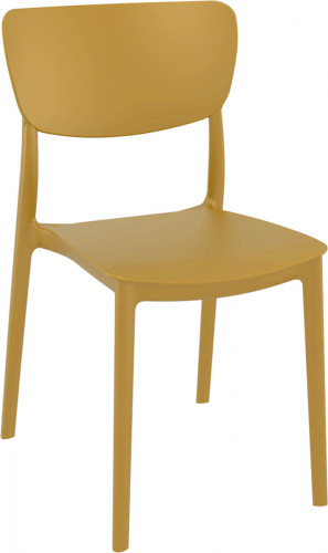 Chaise de terrasse moutarde 82x45x53 cm Monna Flexmob