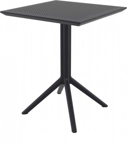 Table de terrasse carré noir 74x60x60 cm Kys Flexmob