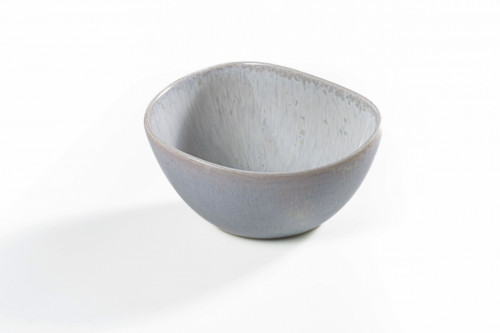 Bol à salade triangulaire gris porcelaine 16,3x14,1 cm Tama Astera