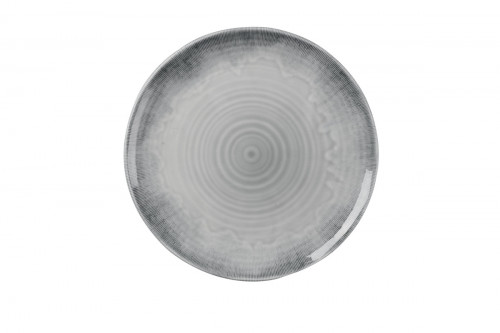 Assiette plate organique bleu porcelaine vitrifiée Ø 29 cm Harvest Flux Dudson
