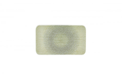 Assiette organique vert porcelaine vitrifiée 27x16 cm Harvest Grain Dudson