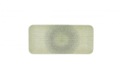 Assiette organique vert porcelaine vitrifiée 35x16 cm Harvest Grain Dudson