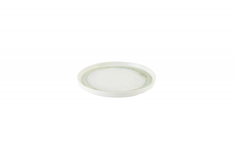 Assiette plate rond vert porcelaine vitrifiée Ø 26 cm Finca Flint Dudson