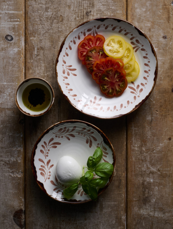 Assiette plate organique terracotta porcelaine vitrifiée Ø 27 cm Harvest Mediterranean Dudson