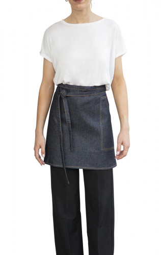 Tablier denim bleu Taille unique Bistro Pro.mundi