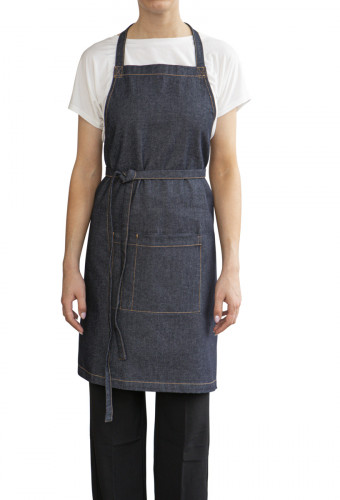 Tablier denim bleu Taille unique Bistro Pro.mundi