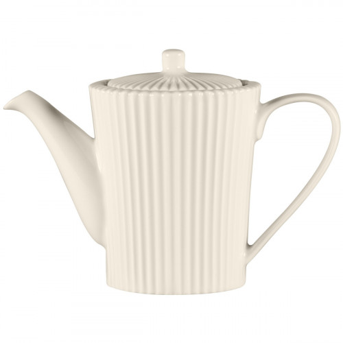 Cafetière avec couvercle rond blanc porcelaine bone china 48,4 cl Ø 10,2 cm Spectra Rak