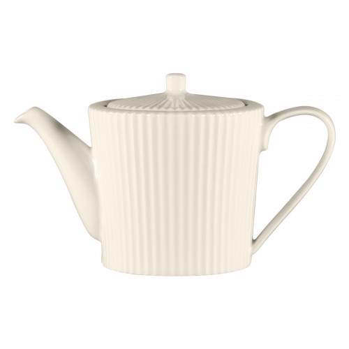 Théière avec couvercle rond blanc porcelaine bone china 62,4 cl Ø 12,7 cm Spectra Rak