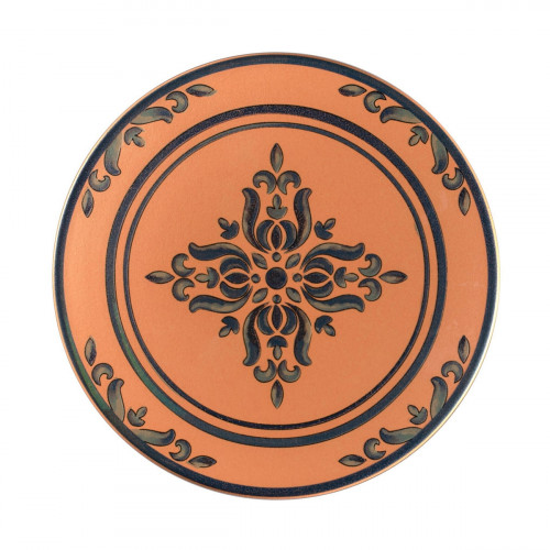 Assiette extra plate rond Tero Décor Ostia porcelaine Ø 23,6 cm Earth Rak