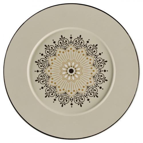 Assiette plate rond Argila Décor Cartagena porcelaine Ø 32,5 cm Earth Rak