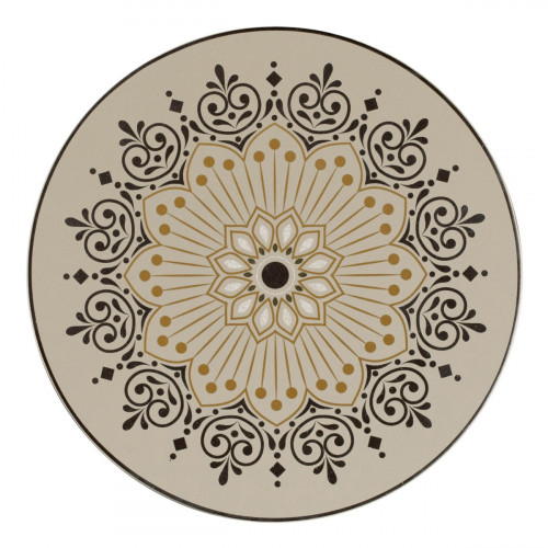 Assiette extra plate rond Argila Décor Cartagena porcelaine Ø 20,5 cm Earth Rak