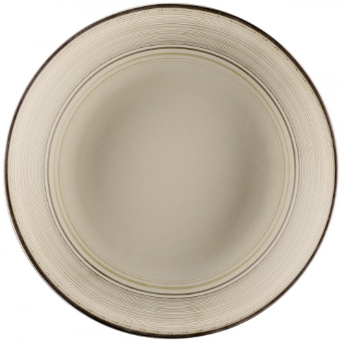 Assiette coupe creuse rond Argila Décor Larissa porcelaine Ø 29,7 cm Earth Rak