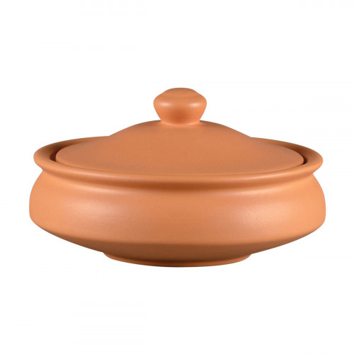 Bol avec couvercle rond baantna tero Décor Prima porcelaine Ø 15,5 cm Earth Rak