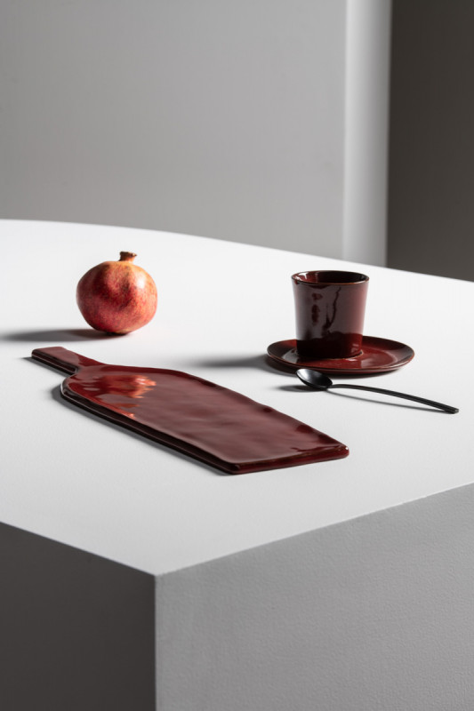 Plat rond Venetian red grès émaillé 31 cm La Mère Serax