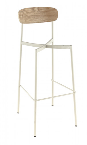Structure tabouret d'intérieur blanc 106x42x48 cm Ralph Flexmob