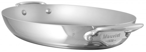 Plat ovale inox Ø 30 cm 30 cm x 5 cm 1,7 L M'cook Mauviel