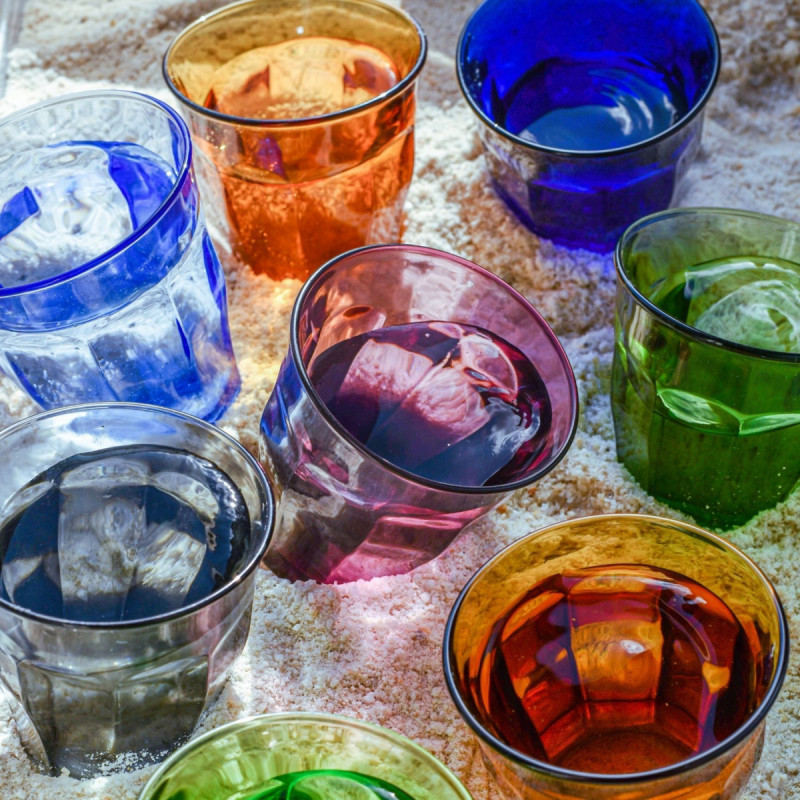 Gobelet forme basse bleu marine verre trempé 25 cl Picardie Duralex