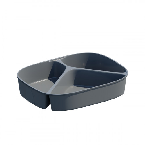 Barquette gris 23,6x18,1x4,7 cm 880 ml (48 pièces)