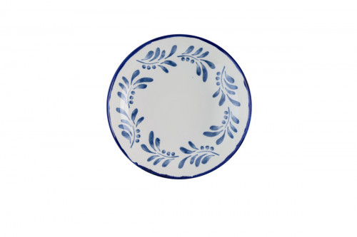 Assiette coupe creuse rond Ink porcelaine vitrifiée Ø 25 cm Harvest Mediterranean Dudson