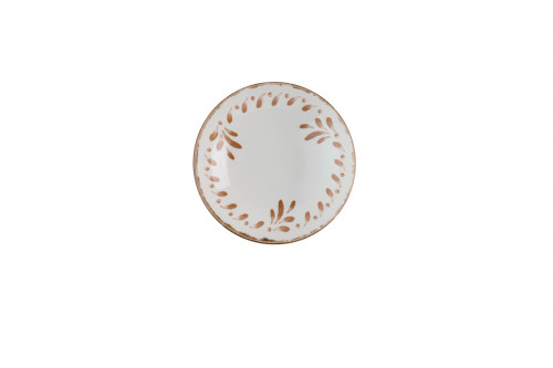 Assiette coupe creuse rond terracotta porcelaine vitrifiée Ø 18 cm Harvest Mediterranean Dudson
