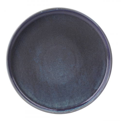 Assiette coupe plate rond nacre porcelaine vitrifiée Ø 21 cm Lilac Astera