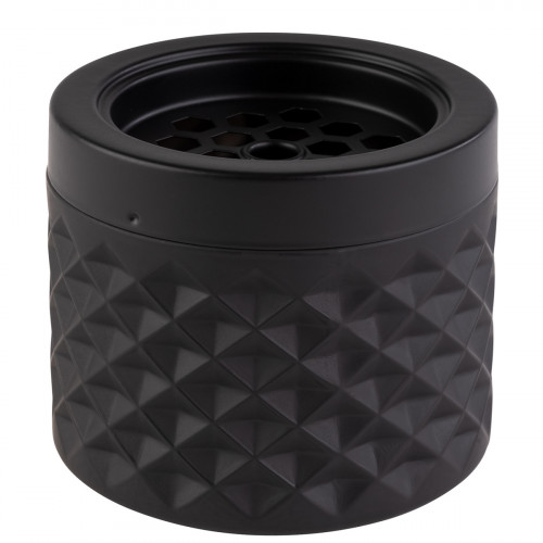 Cendrier noir verre Ø 9,5 cm 8 cm Aps