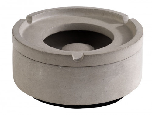 Cendrier gris béton Ø 10,5 cm 5 cm Element Aps