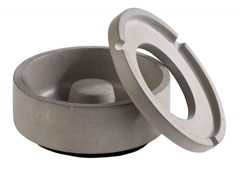 Cendrier gris béton Ø 10,5 cm 5 cm Element Aps