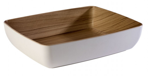 Saladier mélamine blanc 32,5x26,5x7,5 cm 4 L Frida Aps