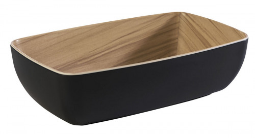 Saladier mélamine noir 26,5x16,2x7,5 cm 4 L Frida Aps