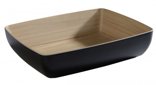 Saladier mélamine noir 32,5x26,5x7,5 cm 4 L Frida Aps