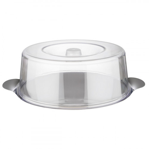 Présentoir à pâtisserie avec cloche inox 18/0 Ø 30 cm 11 mm Aps