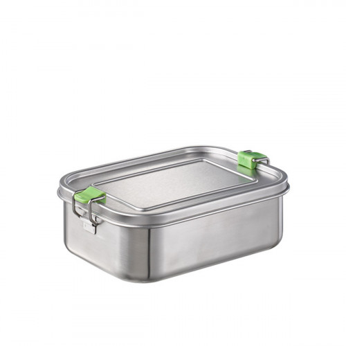 Boite repas avec couvercle et séparateur rectangulaire inox 20,5 cm To Go Aps