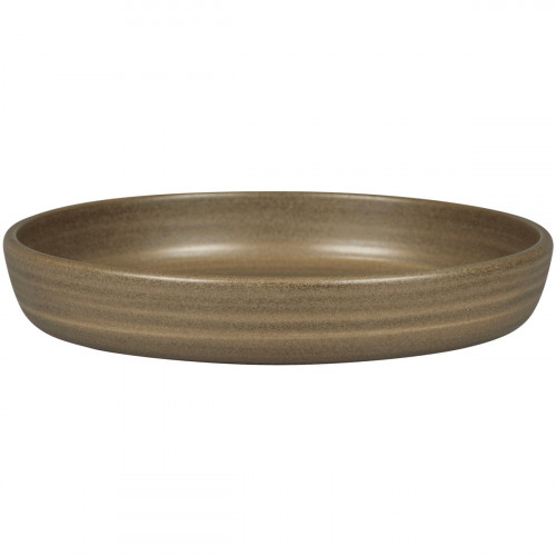 Assiette coupe creuse rond Dark Brown porcelaine vitrifiée Ø 23,7 cm Selva Rak