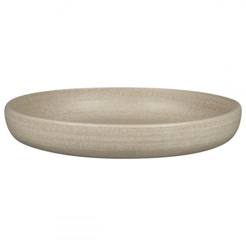 Assiette coupe creuse rond Grey porcelaine vitrifiée Ø 25,8 cm Selva Rak