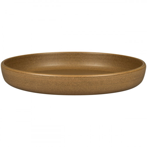 Assiette coupe creuse rond Autumn Brown porcelaine vitrifiée Ø 27,8 cm Selva Rak