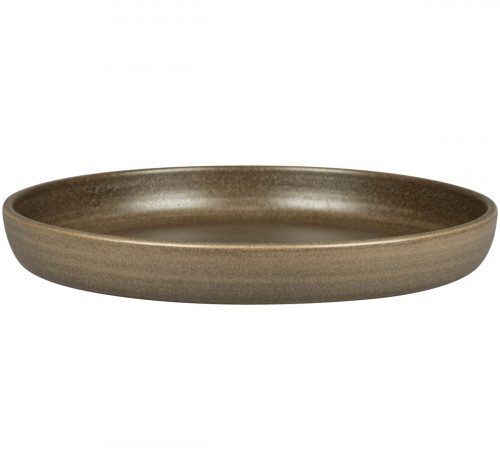 Assiette coupe creuse rond Dark Brown porcelaine vitrifiée Ø 29,7 cm Selva Rak