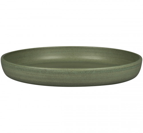 Assiette coupe creuse rond Dark Green porcelaine vitrifiée Ø 29,7 cm Selva Rak