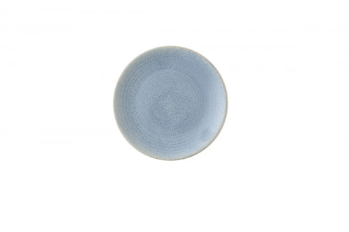 Assiette coupe plate rond bleu grès émaillé Ø 20,5 cm Evo Azure Dudson