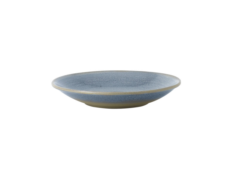 Assiette coupe creuse rond bleu grès émaillé Ø 29,3 cm Evo Azure Dudson