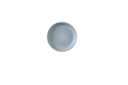 Plat à mezze rond bleu grès émaillé Ø 15,9 cm Evo Azure Dudson