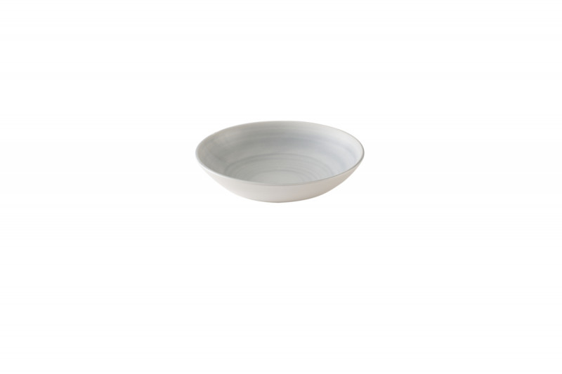 Assiette coupe creuse rond Canvas grey porcelaine vitrifiée Ø 24,8 cm Stonecast Canvas Churchill