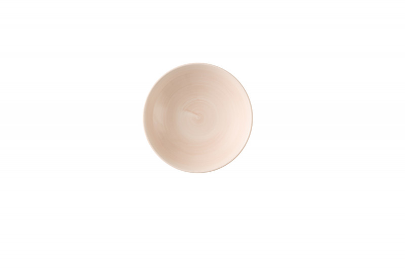 Assiette coupe plate rond Canvas Coral porcelaine vitrifiée Ø 16,5 cm Stonecast Canvas Churchill