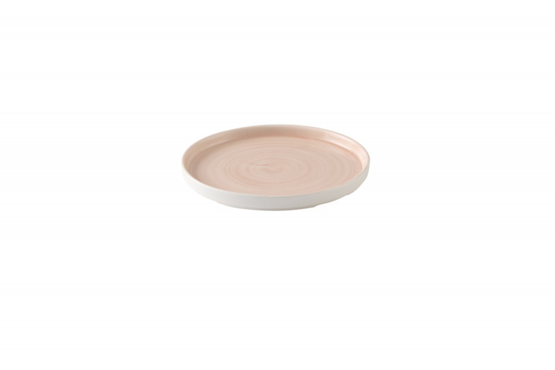 Assiette coupe plate rond Canvas Coral porcelaine vitrifiée Ø 28 cm Stonecast Canvas Churchill